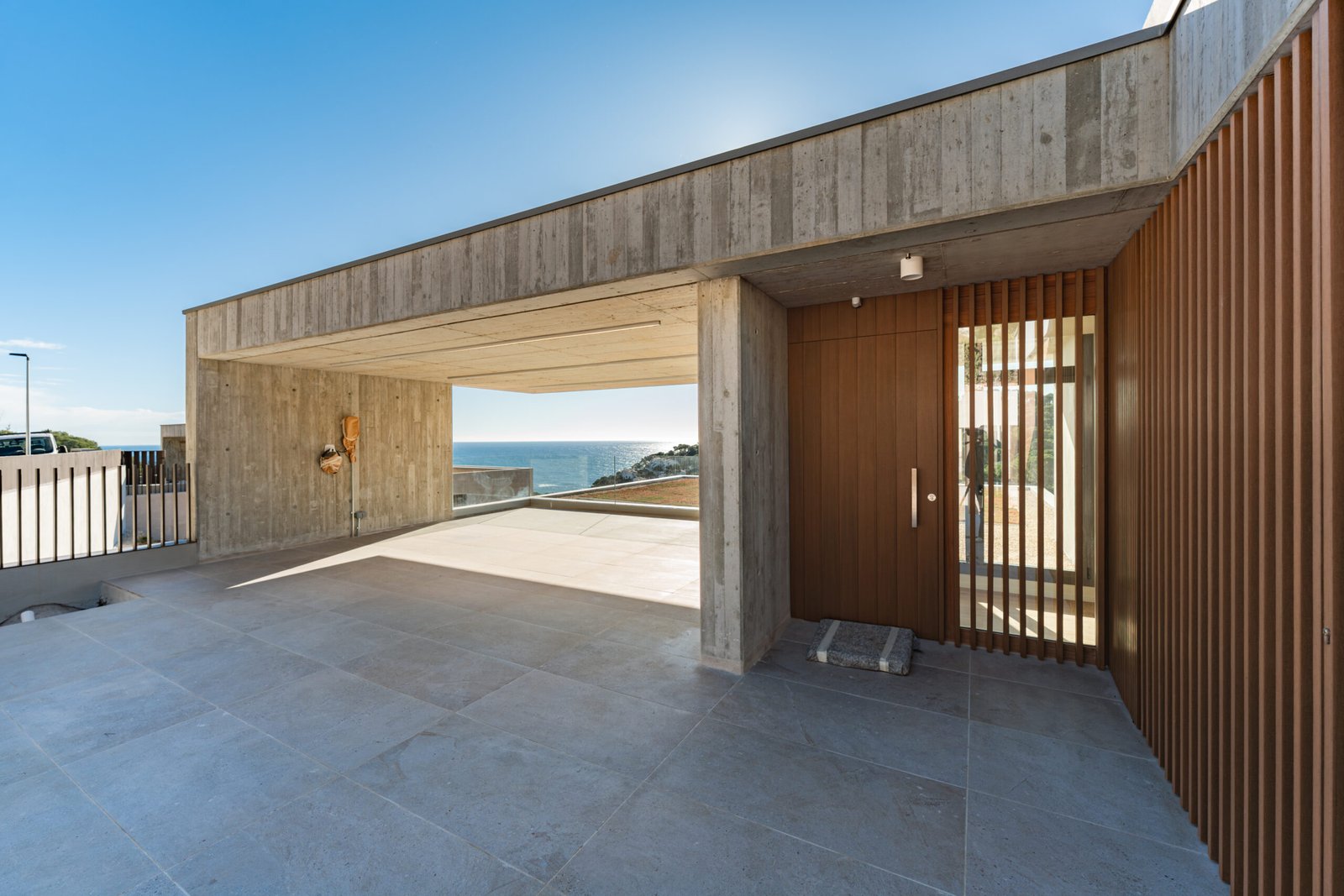 Villa entrance and facade