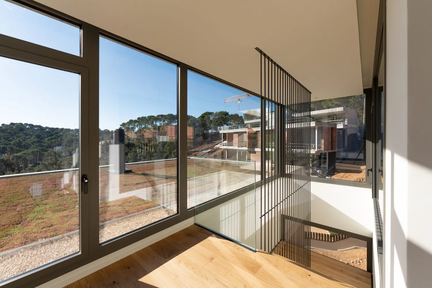 Full-height glazing onto the terrace
