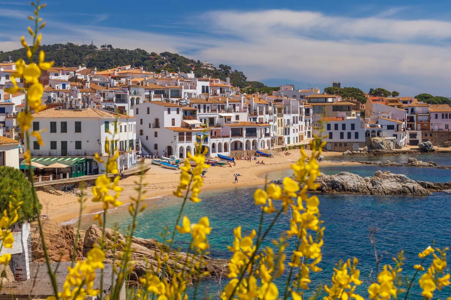 The whitewashed arches of Calella de Palafrugell