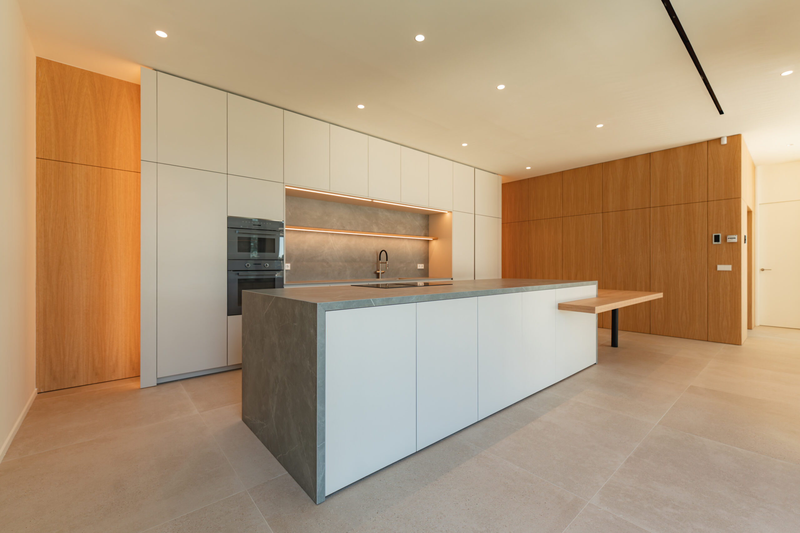 Open-plan kitchen
