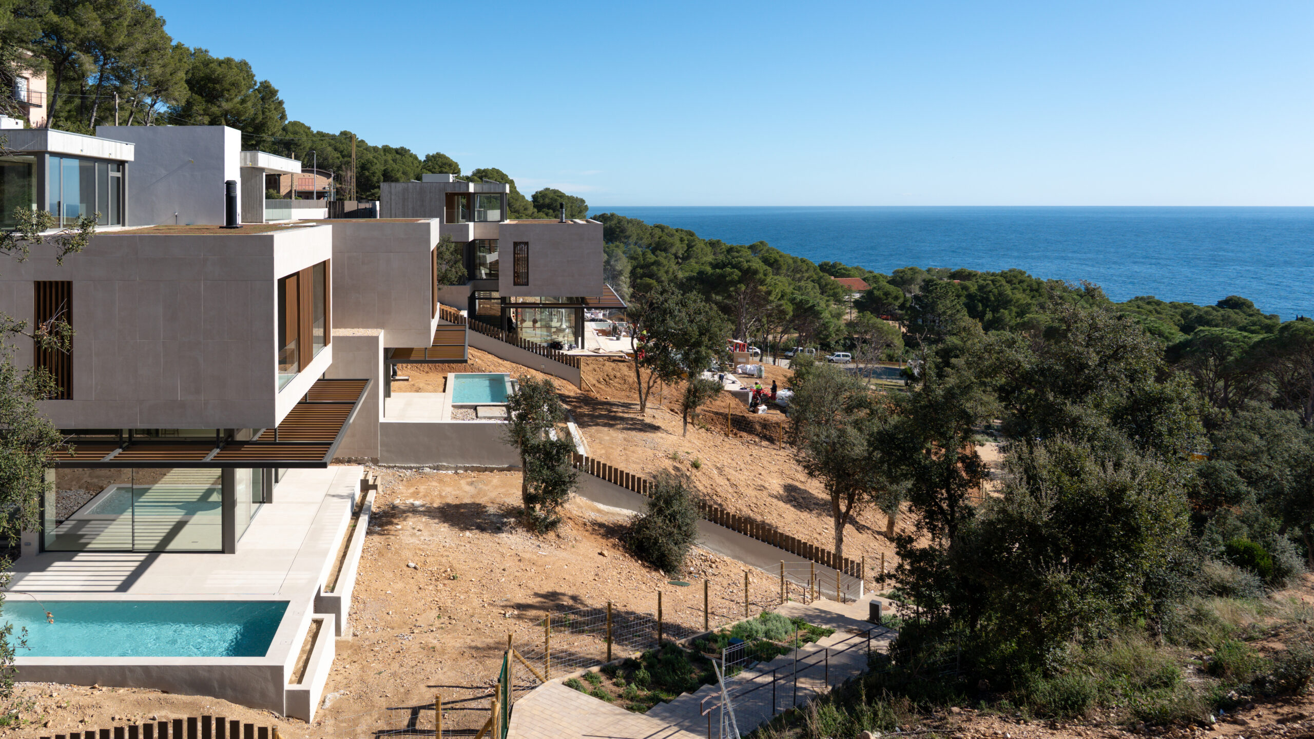 Villas overlooking the Costa Brava