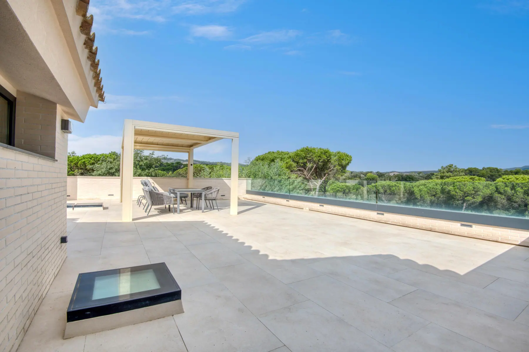 Terrace with pergola