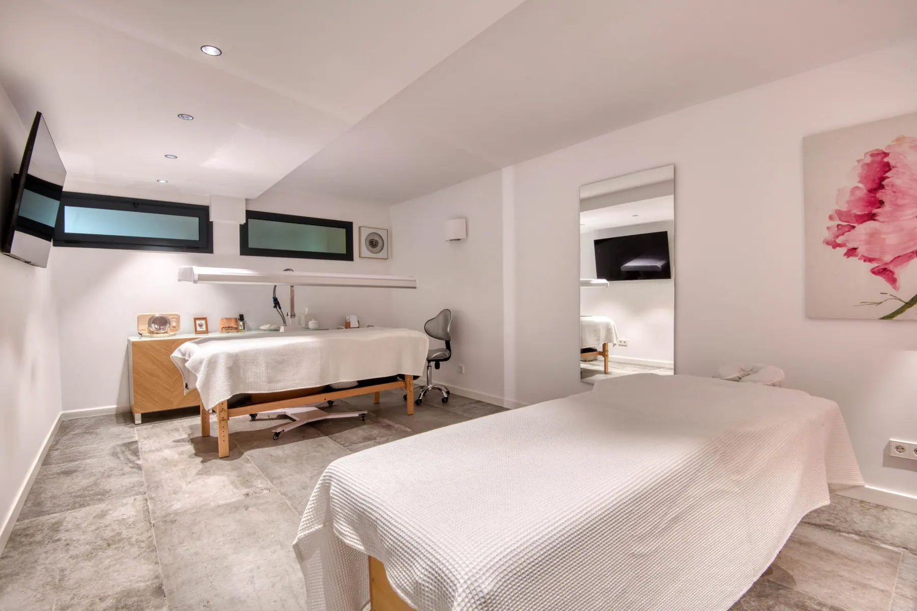 Massage and treatment room