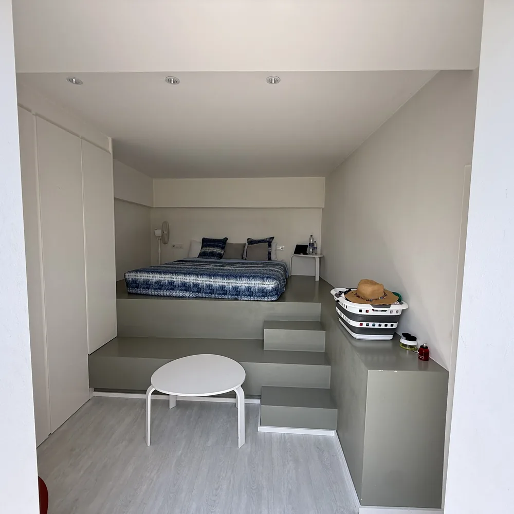 Bedroom of the guest apartment