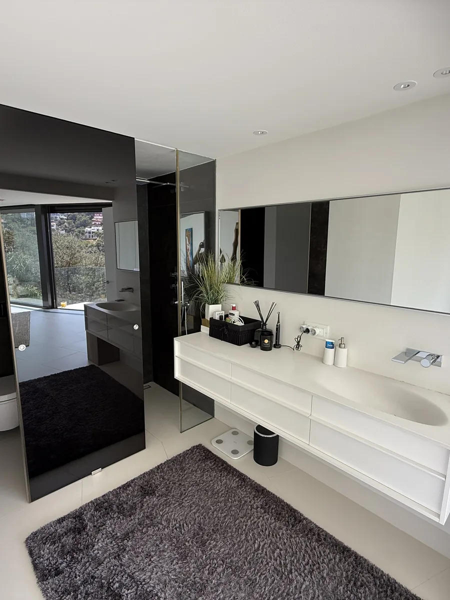 Bathroom with a double vanity